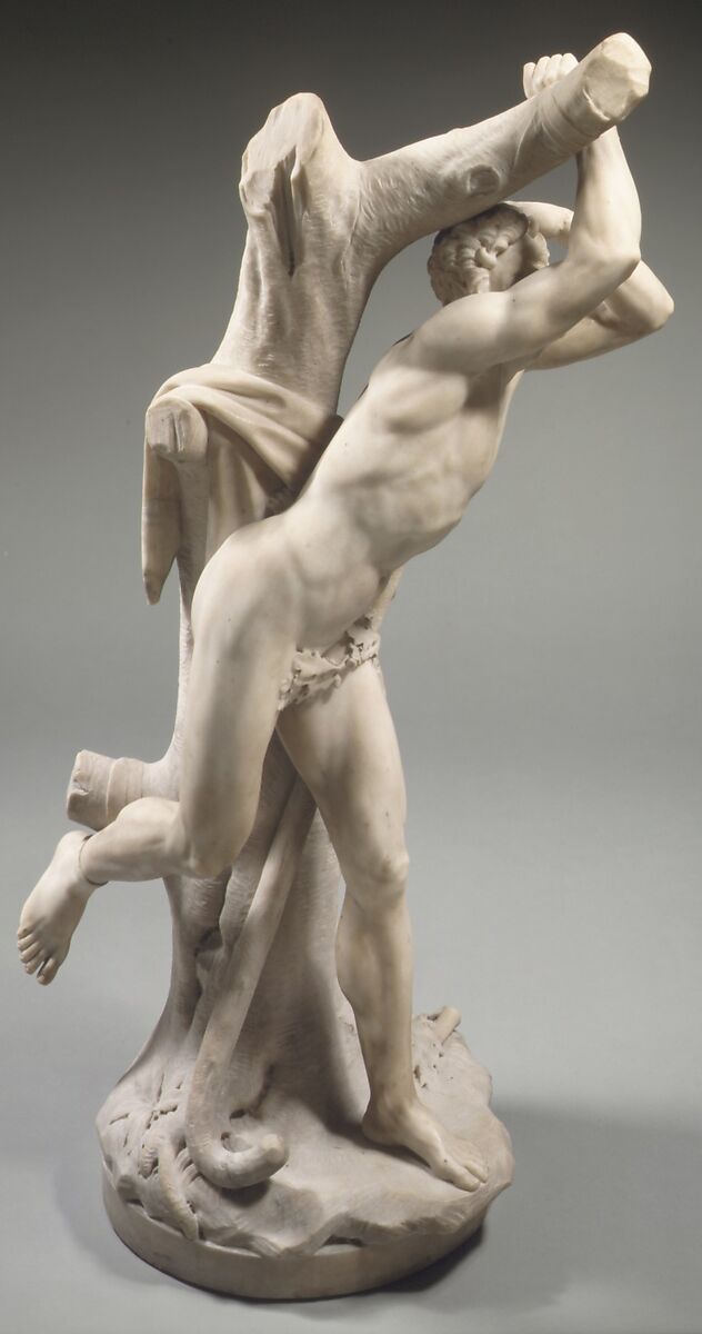 Marsyas, Attributed to Christophe Veyrier (1637–1689), Marble, French, possibly Toulon 