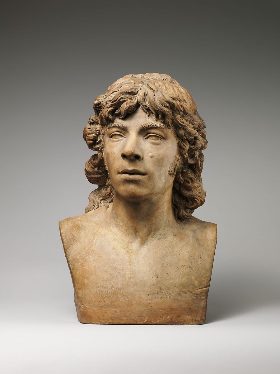 Bust of a man, Joseph Chinard (French, Lyon 1756–1813 Lyon), Terracotta, French, Lyon 