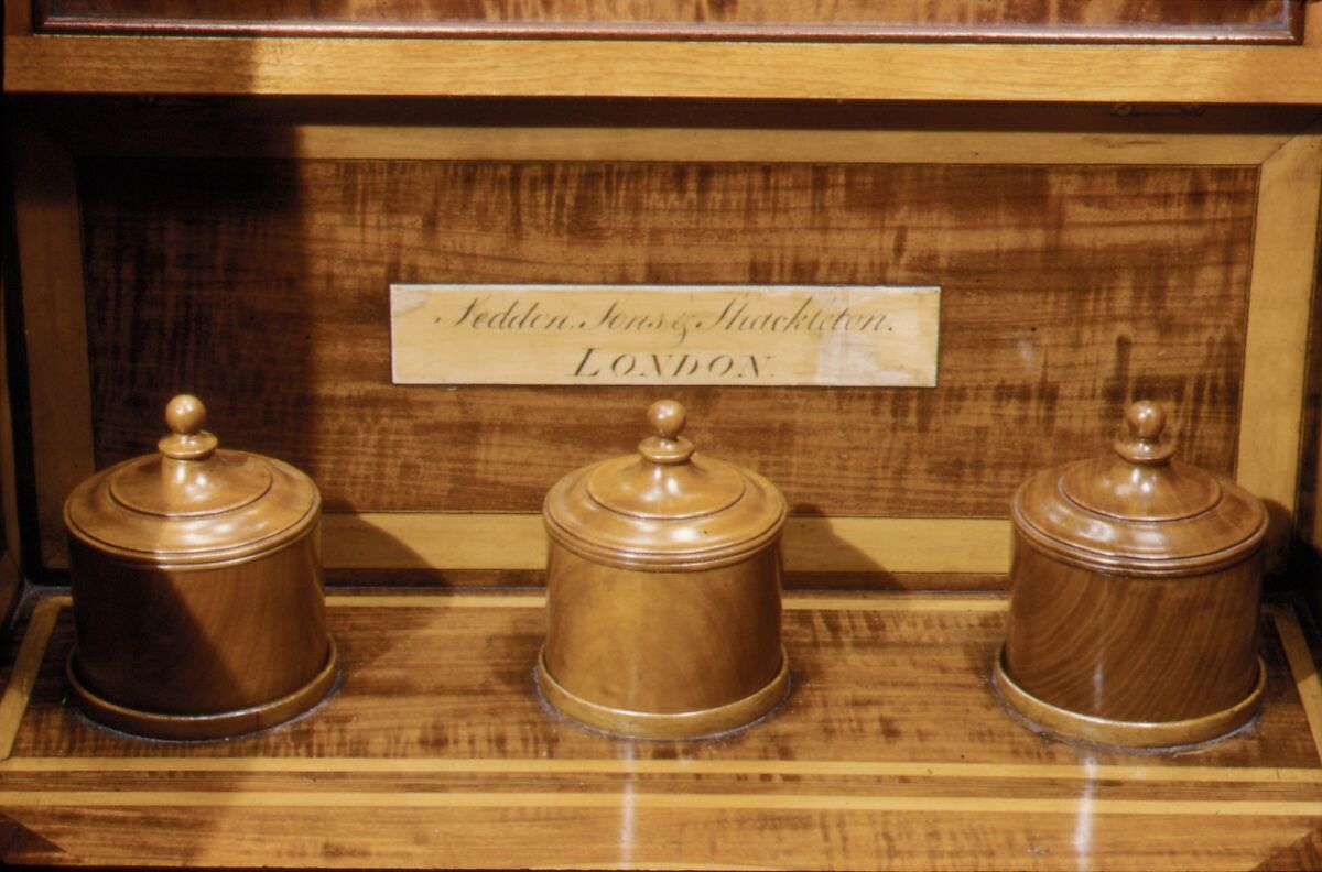 Dressing table, Seddon, Sons and Shackleton (1793–1800), Mahogany, glass, ivory, British, London
