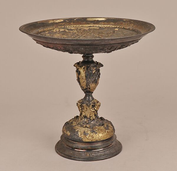 Tazza, After an original by Benvenuto Cellini (Italian, Florence 1500–1571 Florence), Silver on base metal, British, after Italian, Florence original 