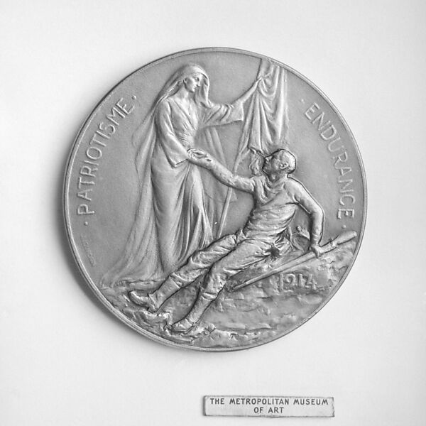 Cardinal Mercier, Medalist: Jules Jourdain (Belgian, Namur 1873–1957 Woluwé-Saint-Lambert, Brussels), Bronze, Belgian