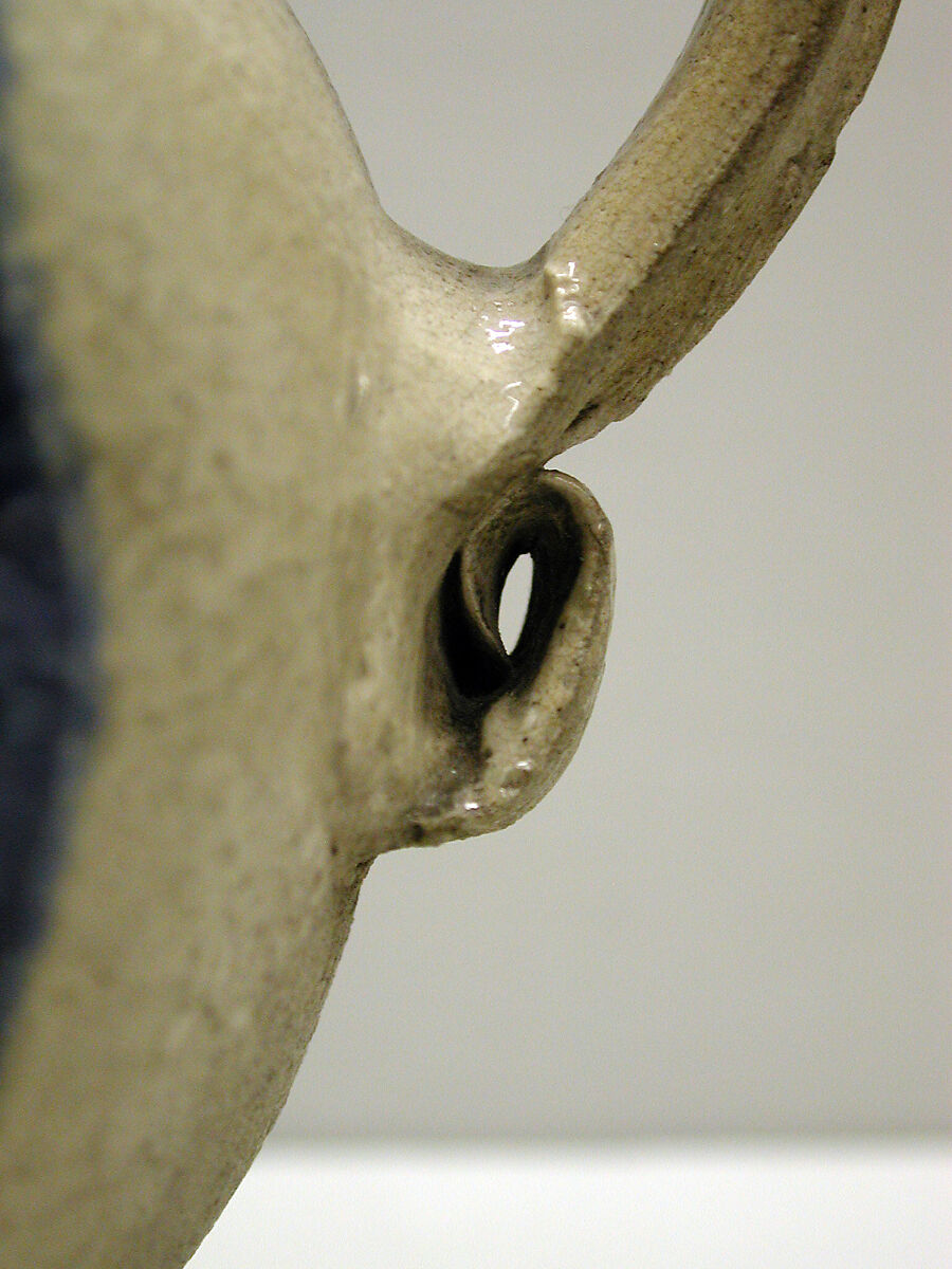 Tankard, Salt-glazed stoneware; pewter, German, Westerwald