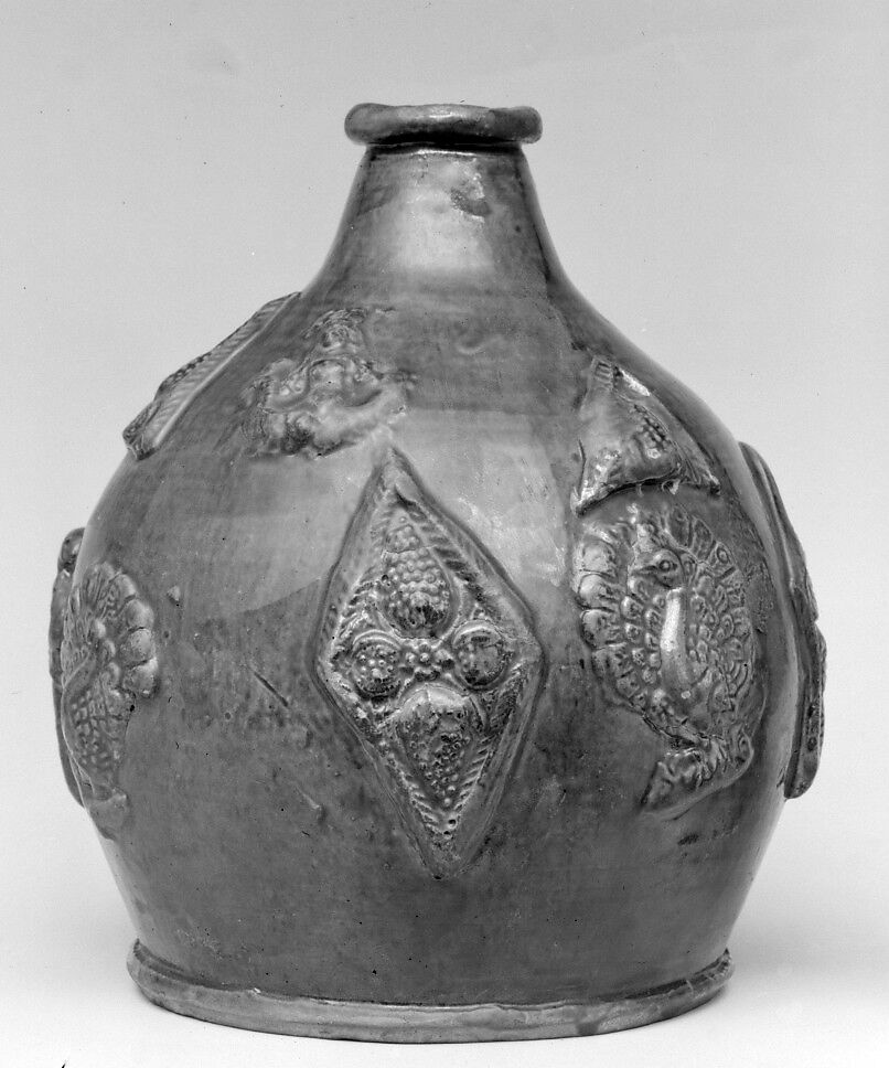 Bottle, Earthenware, German, possibly Saxony