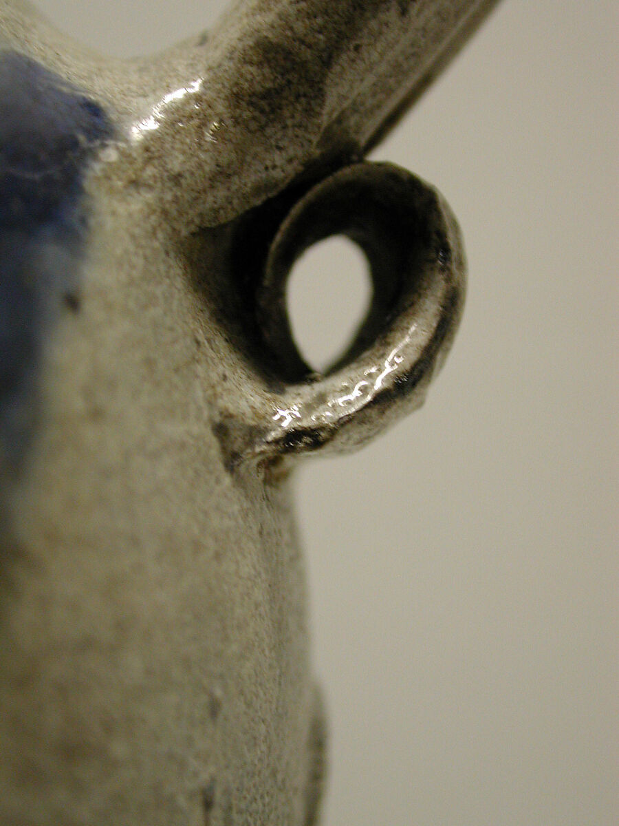 Jug, Salt-glazed stoneware; pewter, German, Westerwald (Grenzau or Grenzhausen)