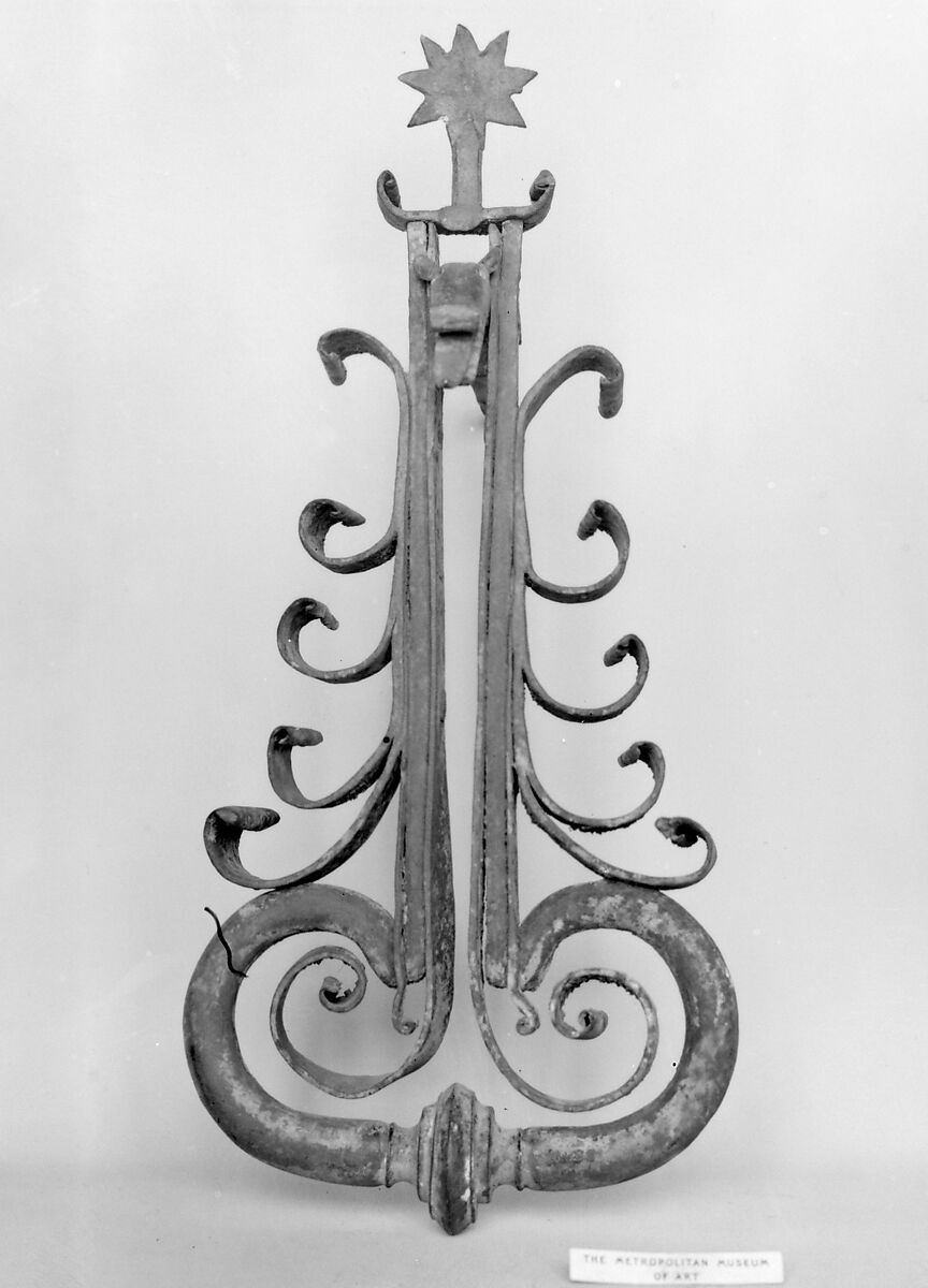 Knocker, Wrought iron, Spanish, Catalonia 