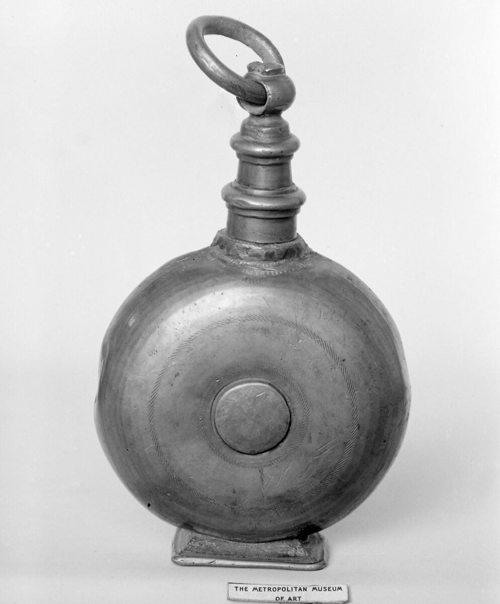 Bottle, Pewter, Flemish 