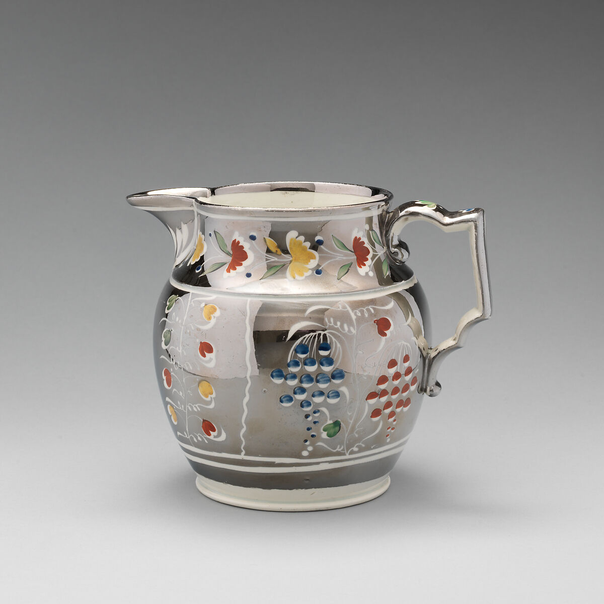 Jug, Pottery, British, Staffordshire 