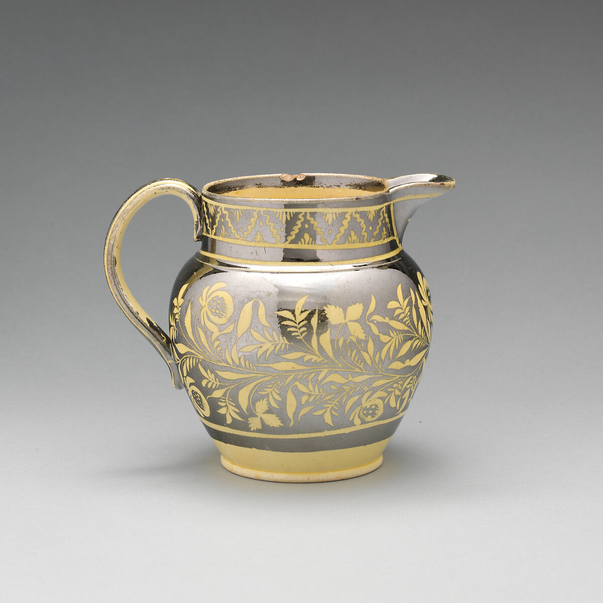 Jug, Pottery, British, Staffordshire