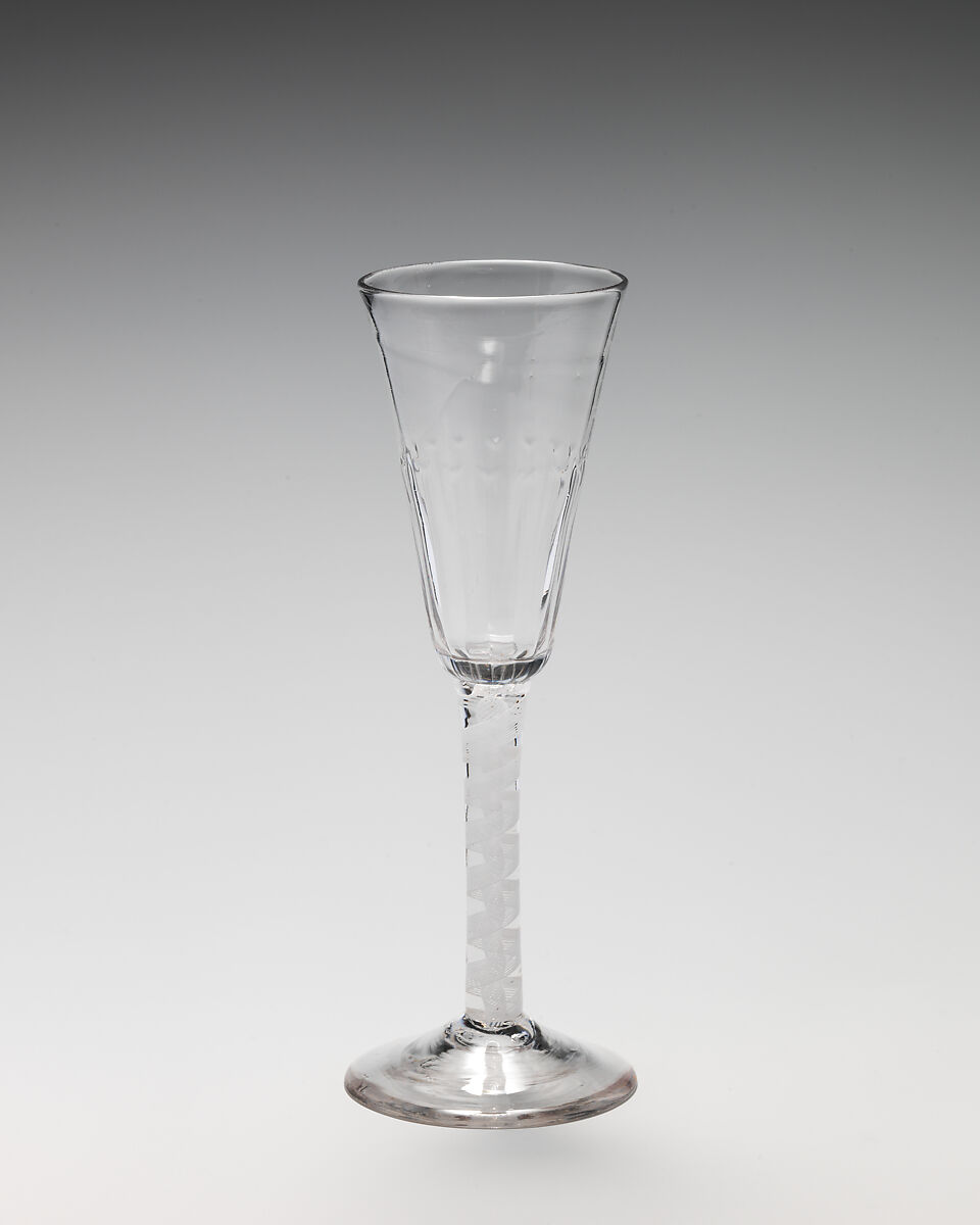 Champagne glass, Glass, British 