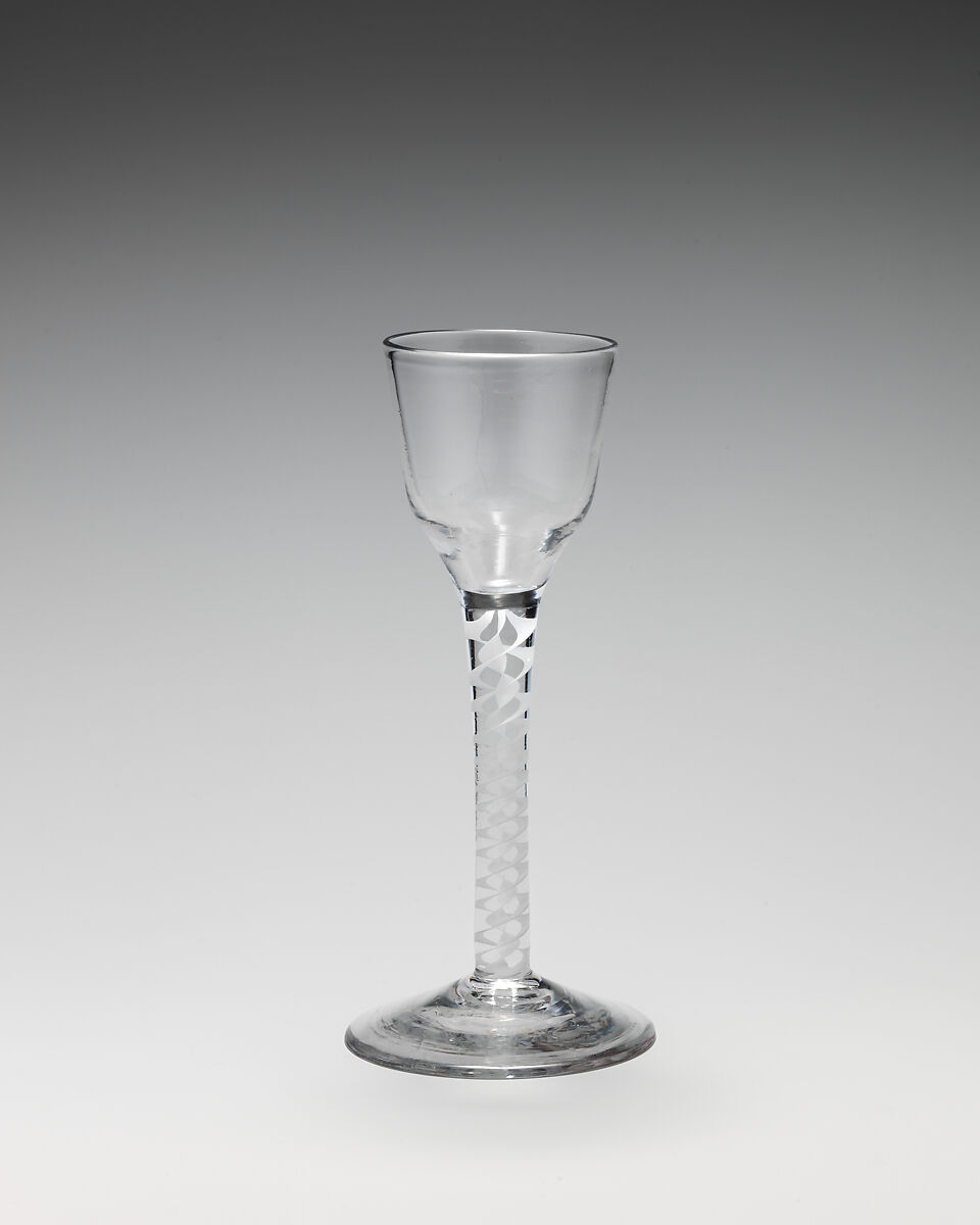 Wineglass, Glass, British, probably Bristol 