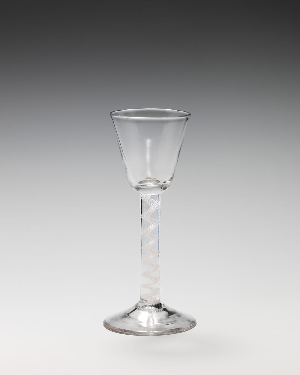 Wineglass, Glass, British, probably Bristol or possibly Dutch 