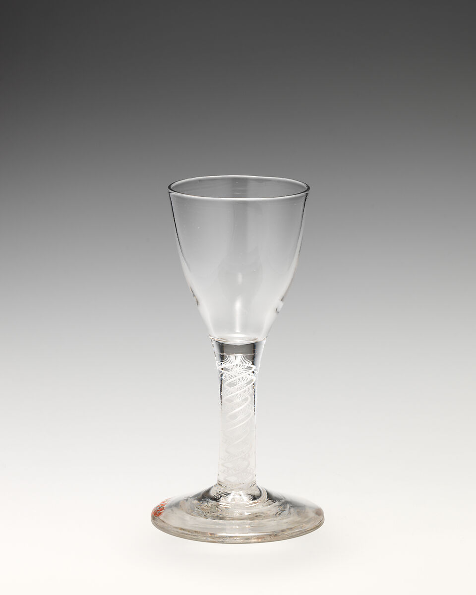 Wineglass, Glass, British, probably Bristol or possibly Dutch 