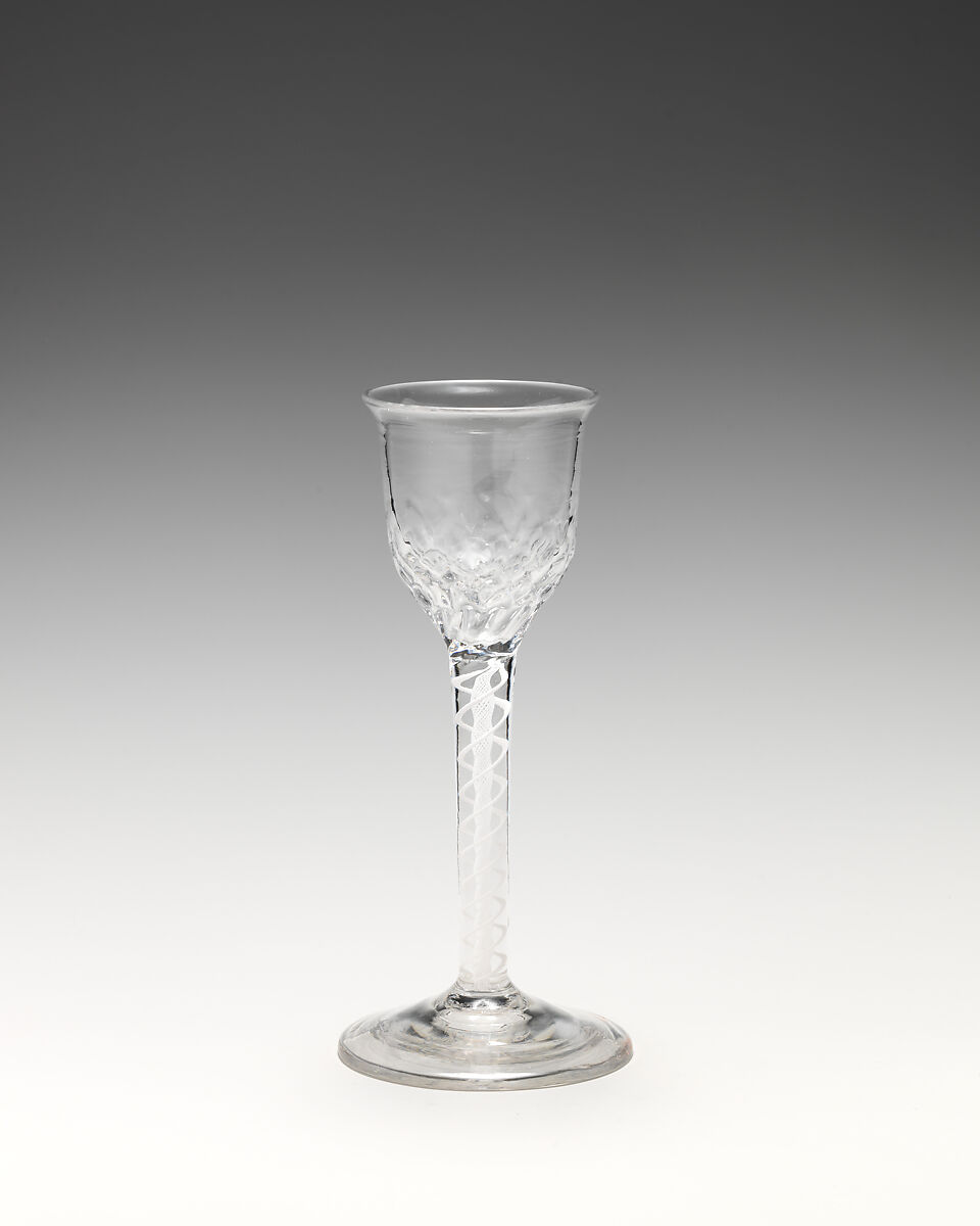 Wineglass, Glass, British, probably Bristol 