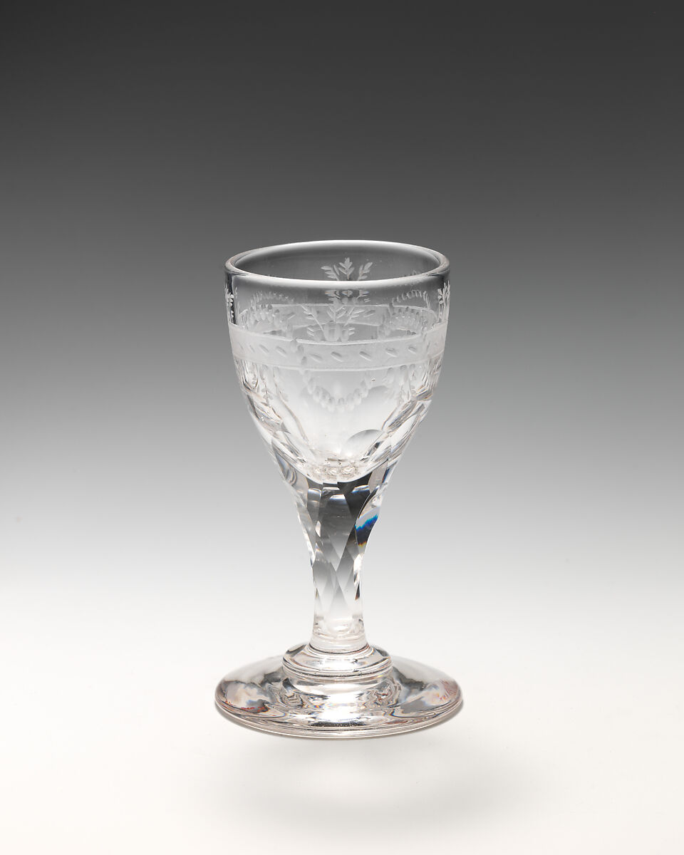 Cordial glass, Glass, British