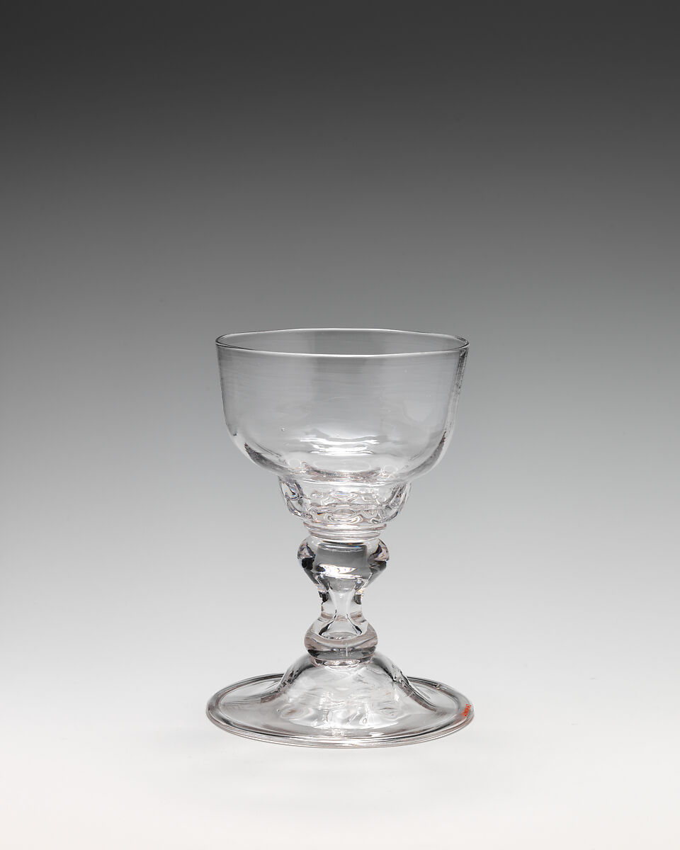 Sweetmeat glass (one of a pair), Glass, British 