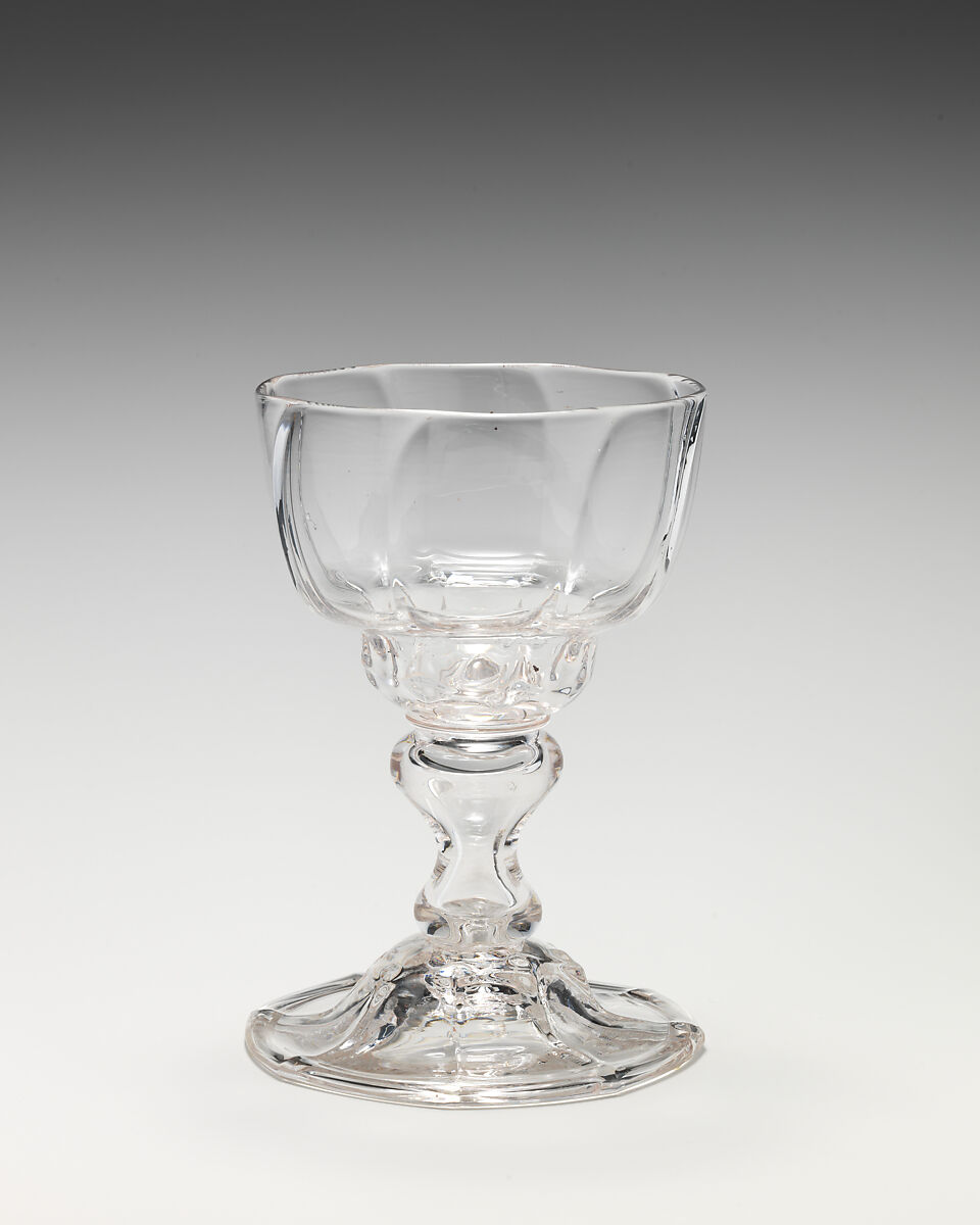 Sweetmeat glass (one of a pair), Glass, British 