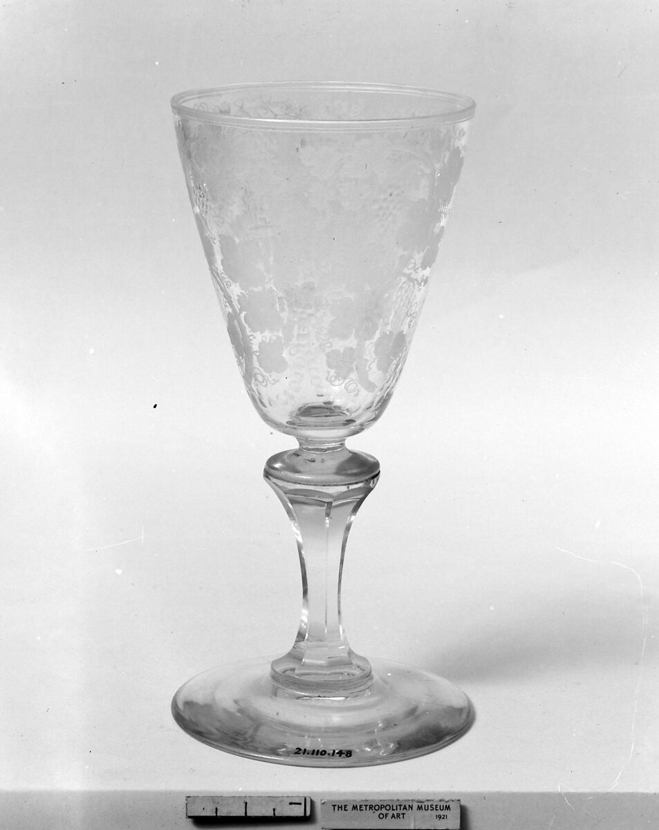 Wineglass, Glass, European or Bohemian 