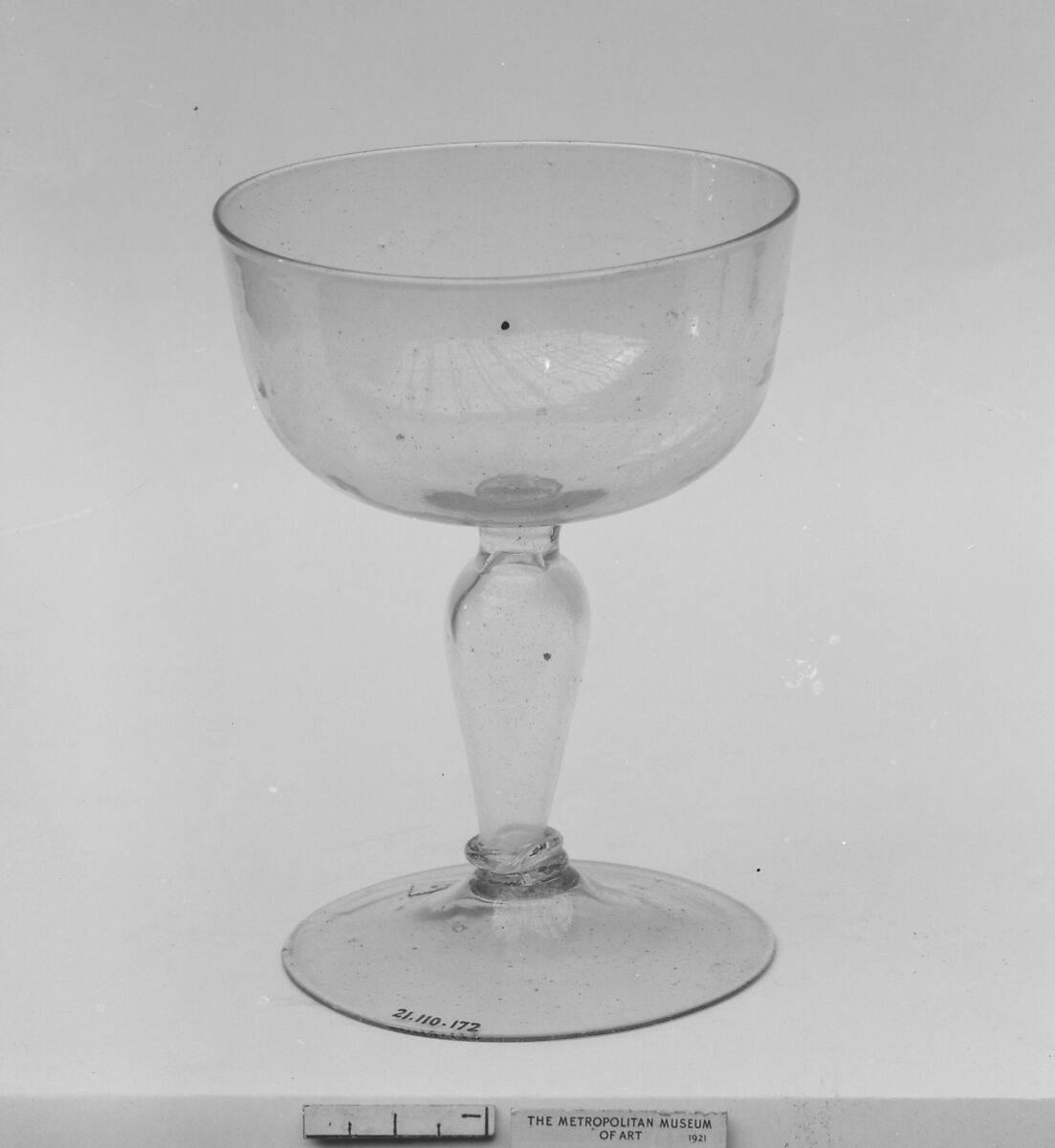 Wineglass, Glass, Italian, possibly Venice (Murano) 