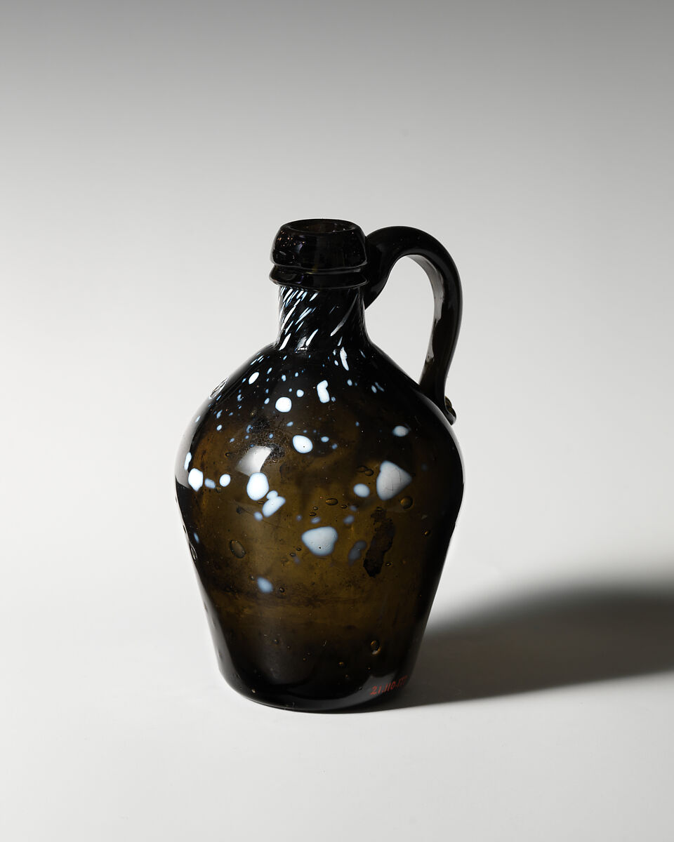 Jug, Glass, British, Nailsea 