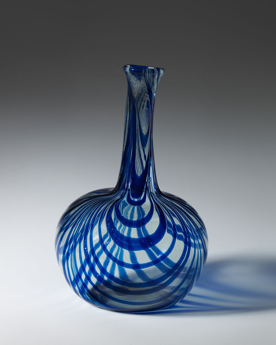 Bottle, Glass, British, probably Nailsea