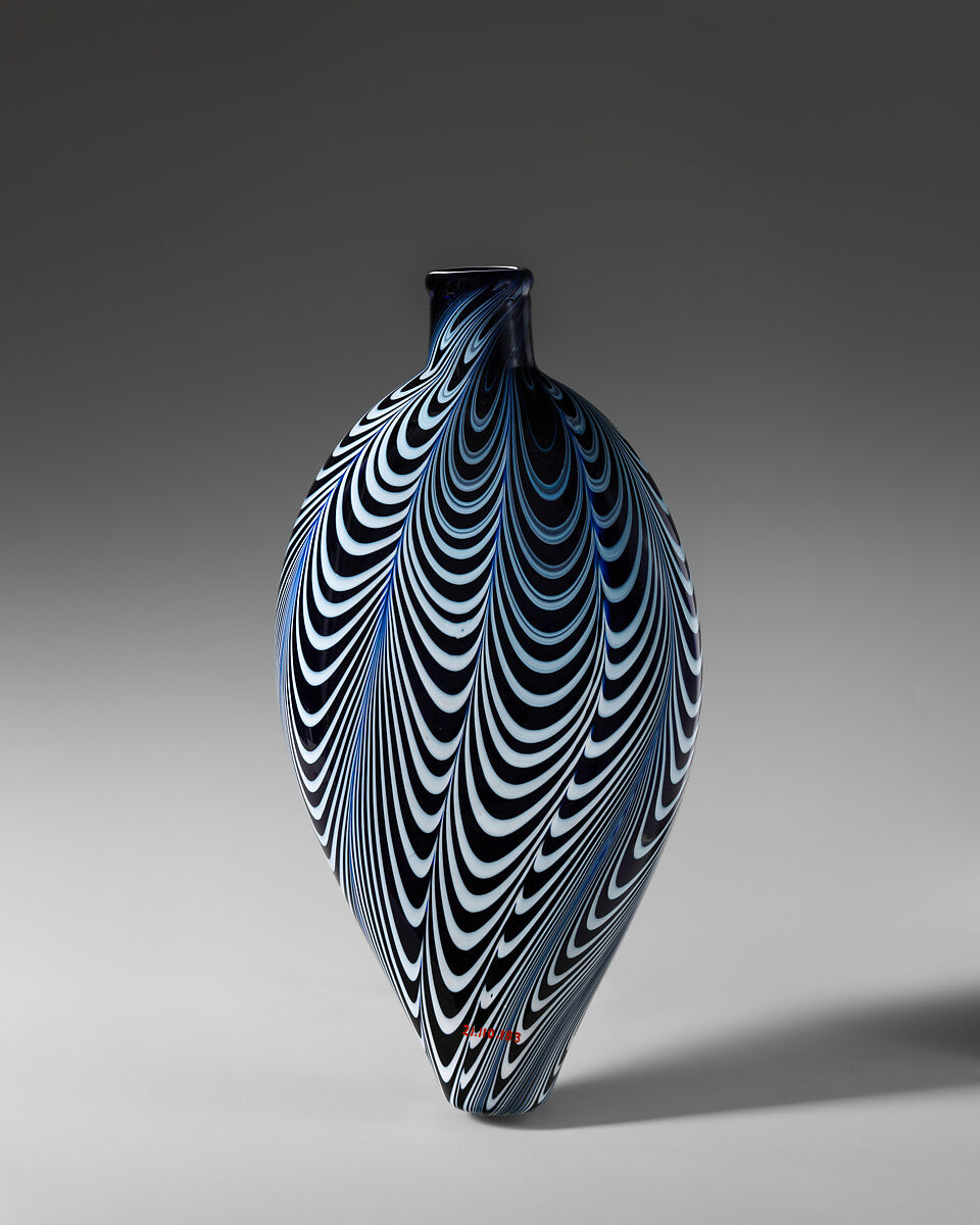 Flask, Glass, British, probably Nailsea