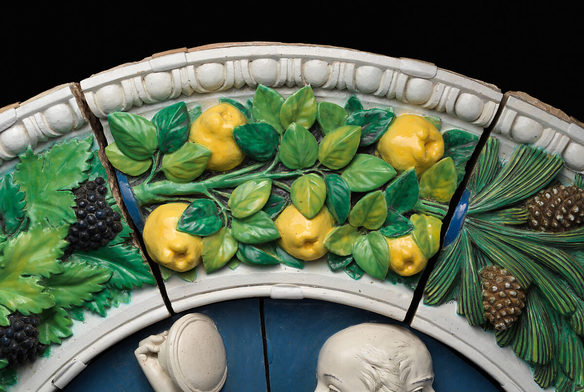 Prudence, Andrea della Robbia (Italian, 1435–1525), Glazed terracotta, Italian, Florence