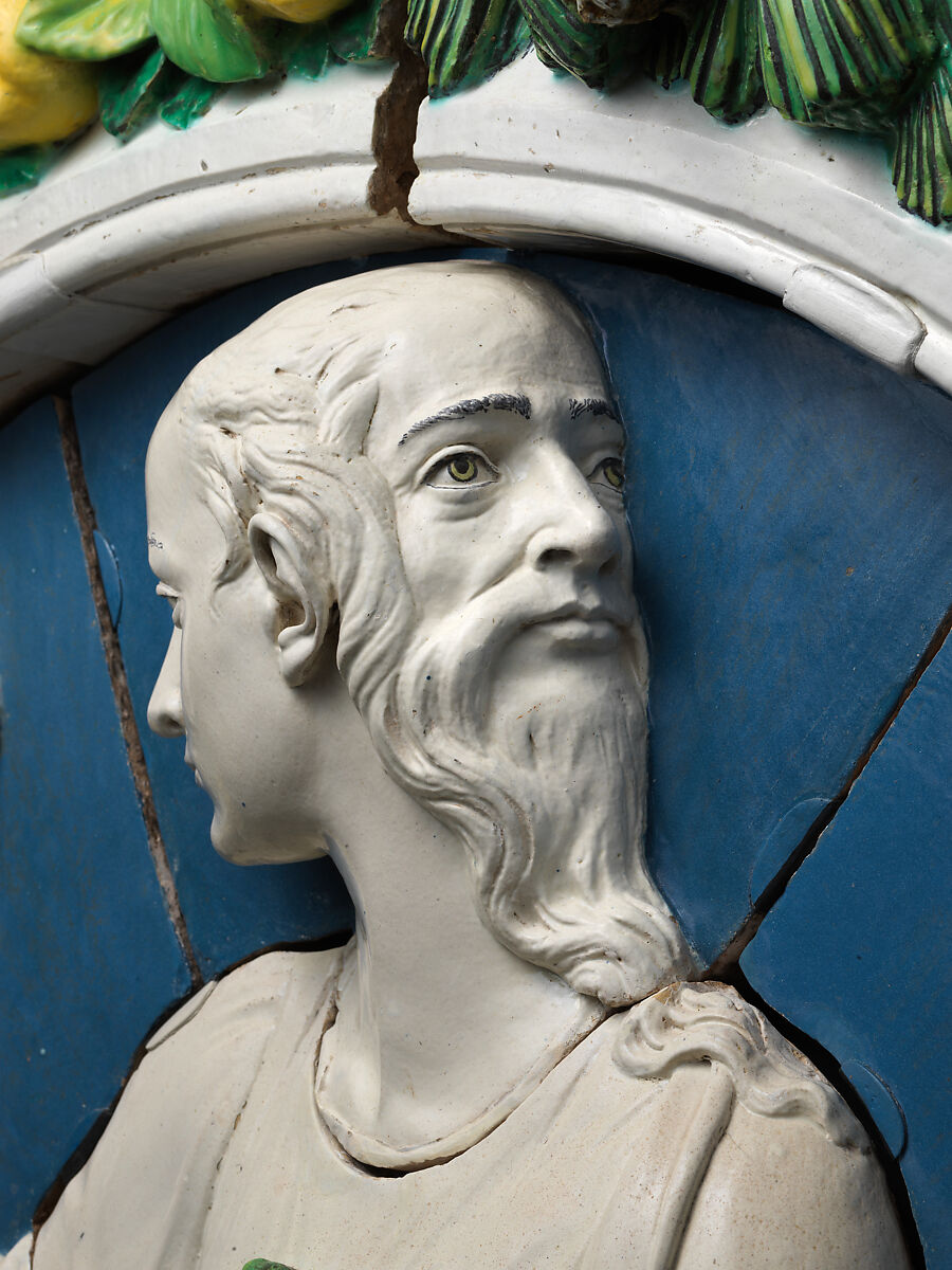 Prudence, Andrea della Robbia (Italian, 1435–1525), Glazed terracotta, Italian, Florence