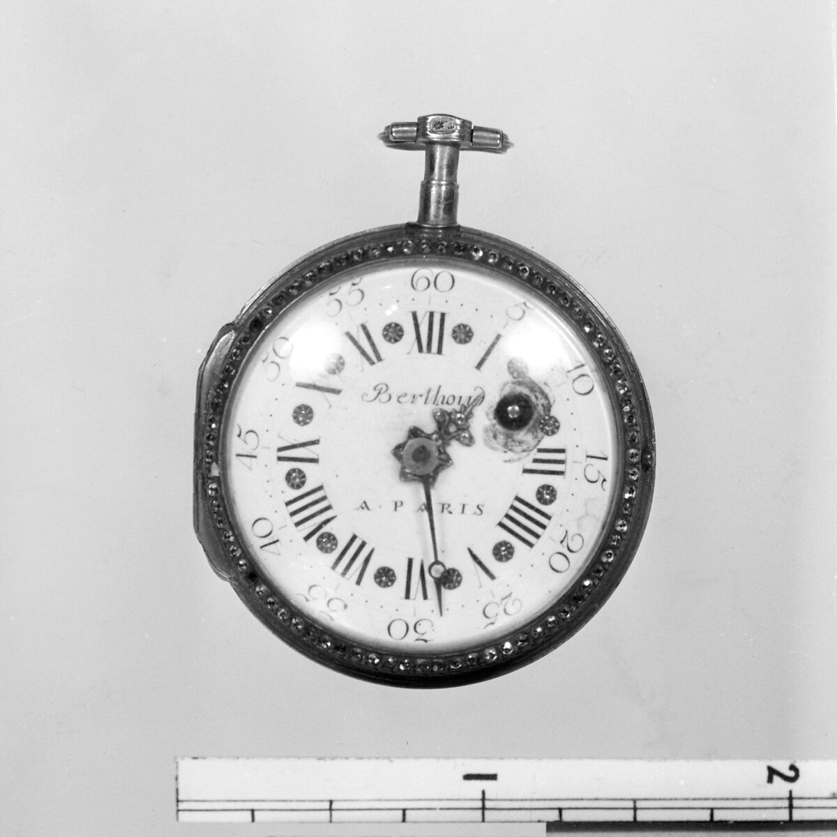 Watch, Watchmaker: Ferdinand Berthoud (French, 1727–1807), Gold, rose diamonds, enamel, French, Paris