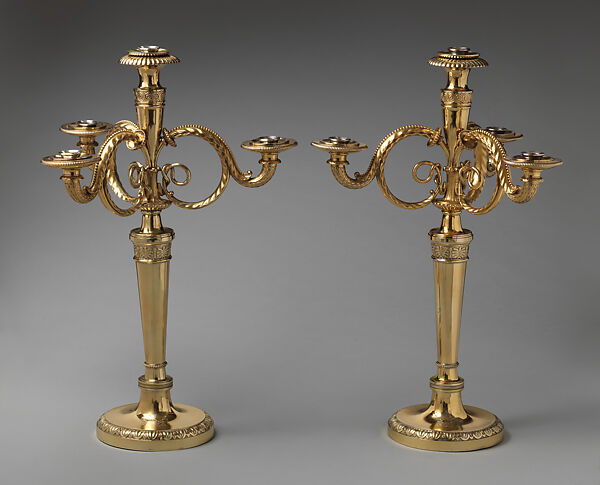 Pair of candelabra bearing the arms of the Duke of York (1763–1827)