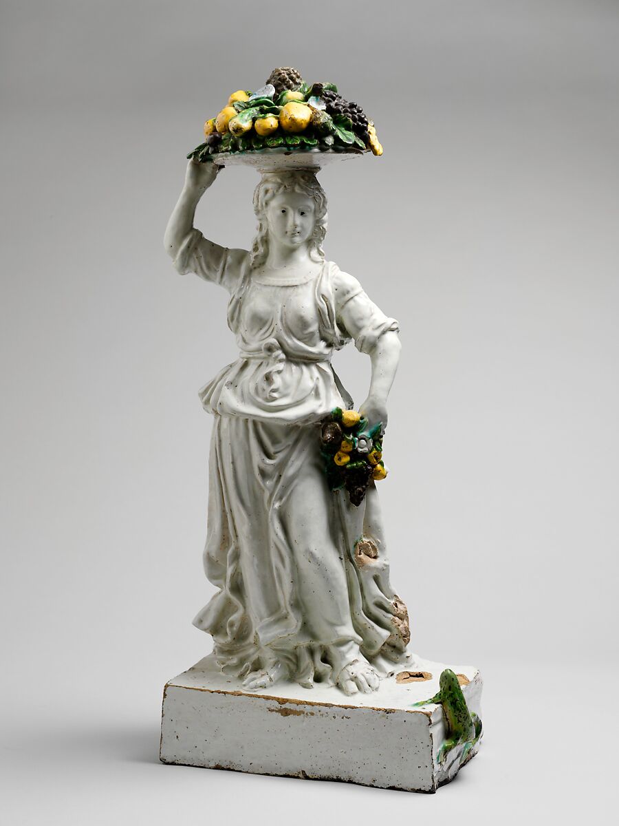 Dovizia, Workshop of Giovanni della Robbia (Italian, Florence 1469–1529/30 Florence), Glazed terracotta, Italian, Florence 