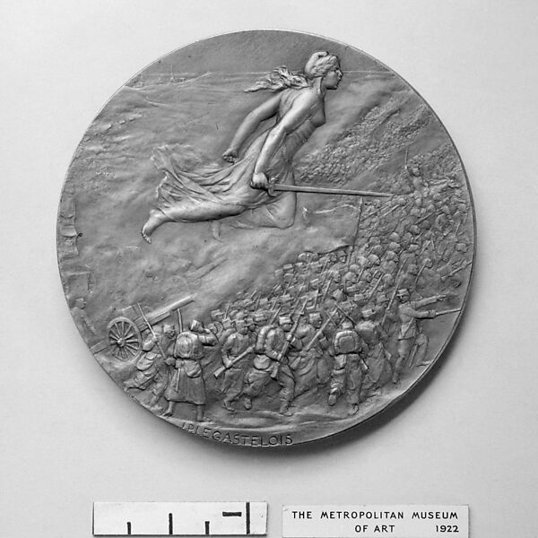 Battle of the Marne, Medalist: Jules-Prosper-Joseph-Marie-Edmond Legastelois (French, born Paris 1855), Bronze, struck, French