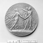 Commemorating Entry of America into War, Medalist: René Grégoire (French, 1871–1945), Bronze, struck, French