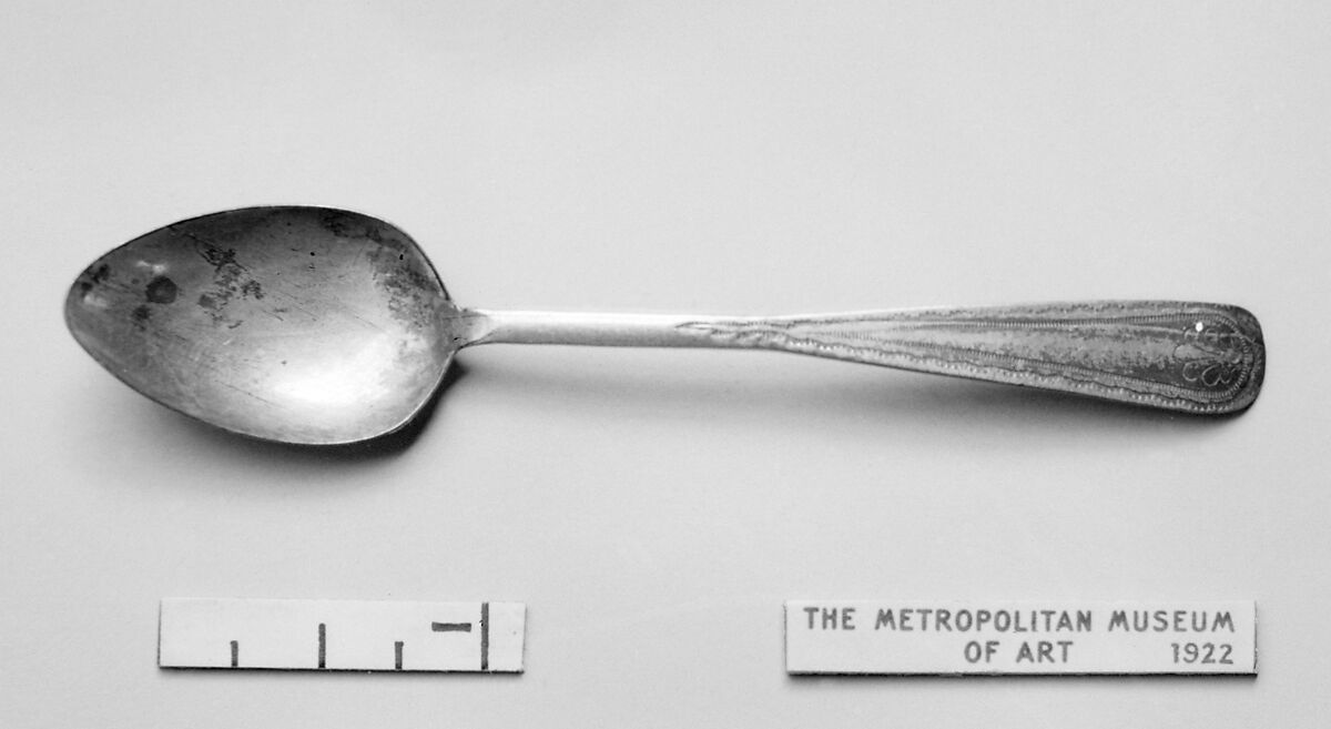 Salt spoon, Sheffield plate, British, Sheffield 