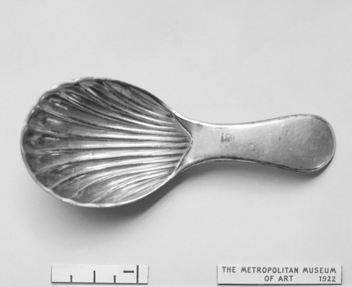 Caddy spoon, Sheffield plate, British, Sheffield 