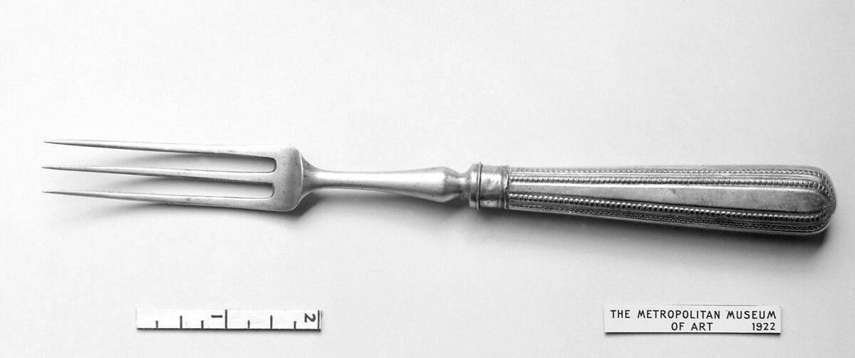 Fork, Sheffield plate, British
