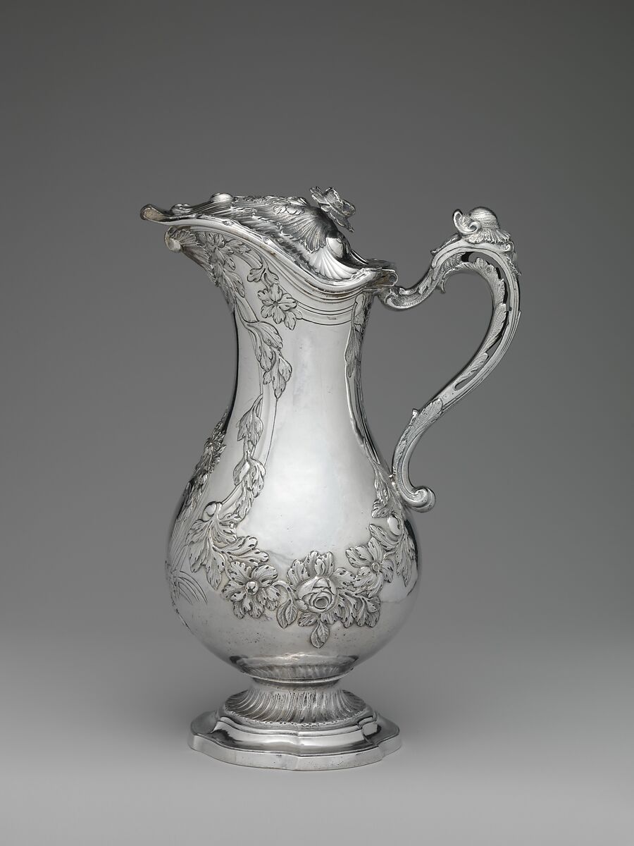 Ewer, Barthélemy Samson (master ca. 1760, died 1782), Silver, French, Toulouse 