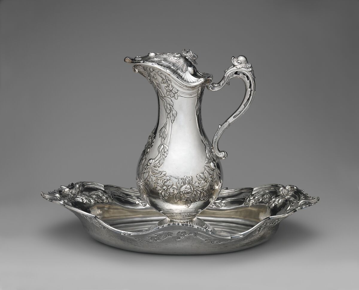 Ewer, Barthélemy Samson (master ca. 1760, died 1782), Silver, French, Toulouse