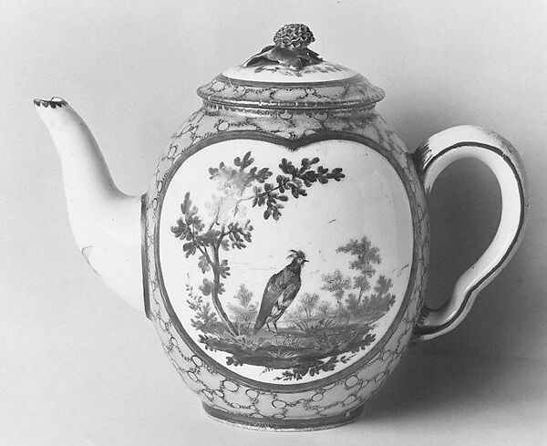 Teapot, Sèvres Manufactory (French, 1740–present), Soft-paste porcelain, French, Sèvres 