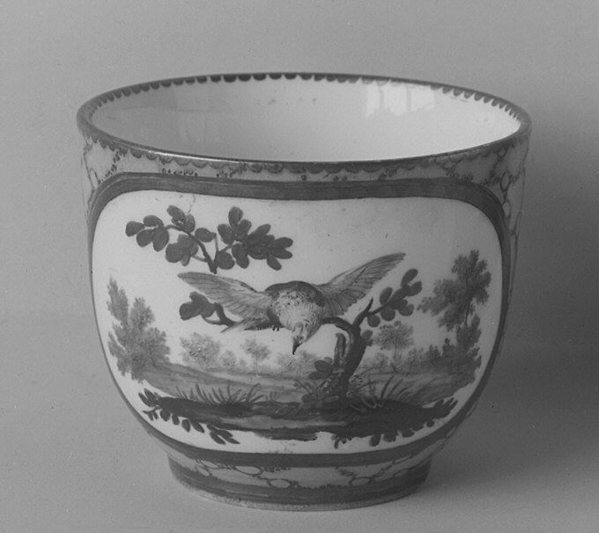 Cup with handle, possibly Sèvres Manufactory (French, 1740–present), Soft-paste porcelain, French, possibly Sèvres 