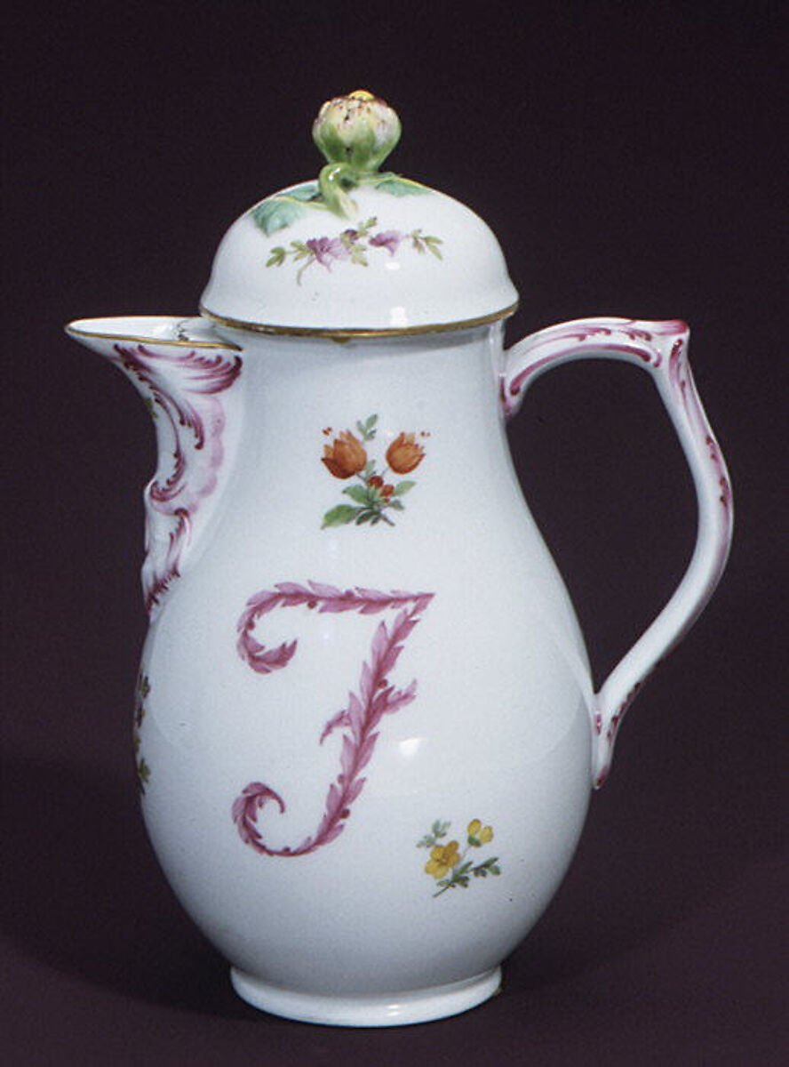 Coffeepot (part of a set), Royal Porcelain Manufactory, Berlin (German, founded 1763), Hard-paste porcelain, German, Berlin 