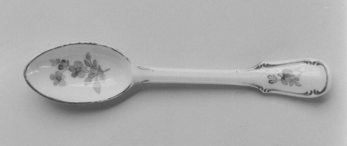 Spoon (part of a set), Royal Porcelain Manufactory, Berlin (German, founded 1763), Hard-paste porcelain, German, Berlin 