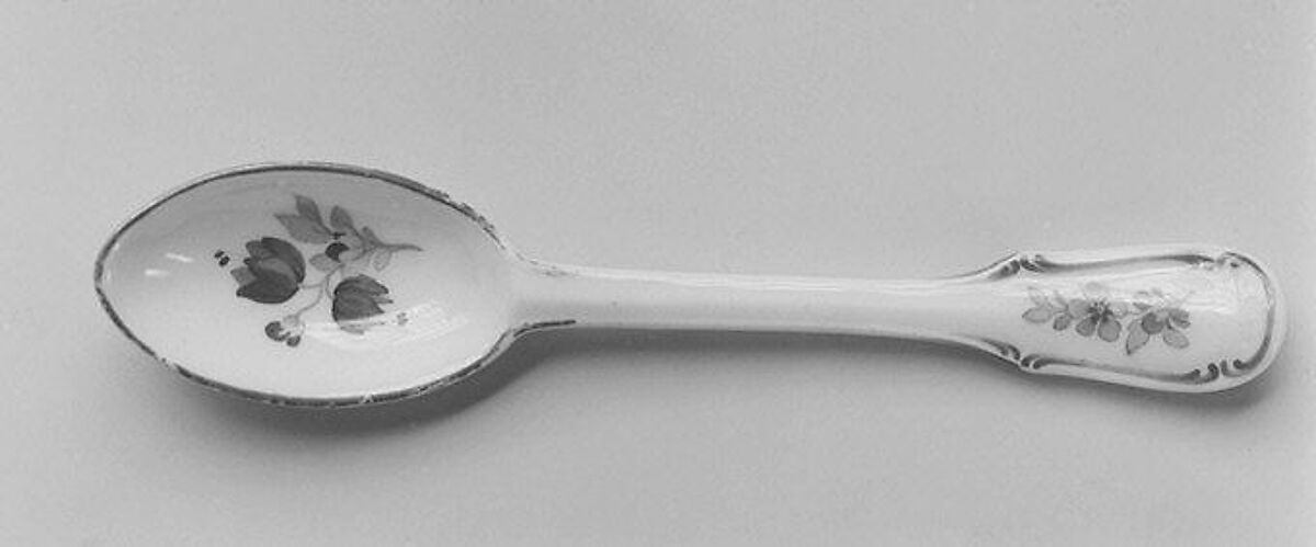 Spoon (part of a set), Royal Porcelain Manufactory, Berlin (German, founded 1763), Hard-paste porcelain, German, Berlin 