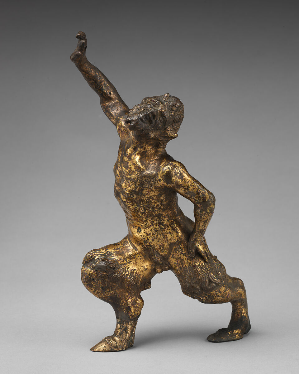 Satyr, Gilt bronze, Northern Italian 