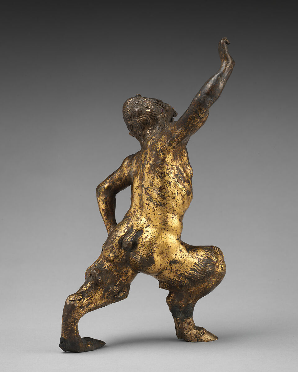 Satyr, Gilt bronze, Northern Italian