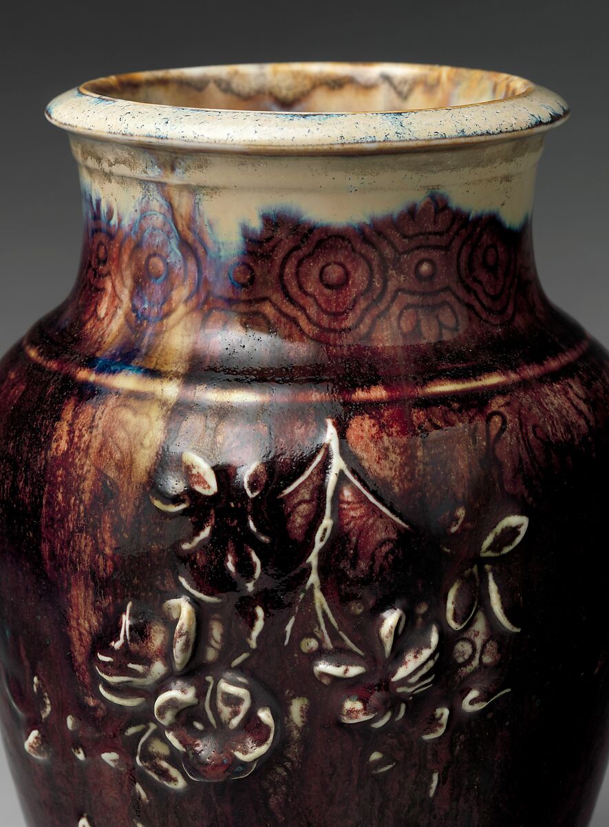 Pair of vases, Haviland &amp; Co. (American and French, 1864–1931), Hard-paste porcelain, French, Limoges