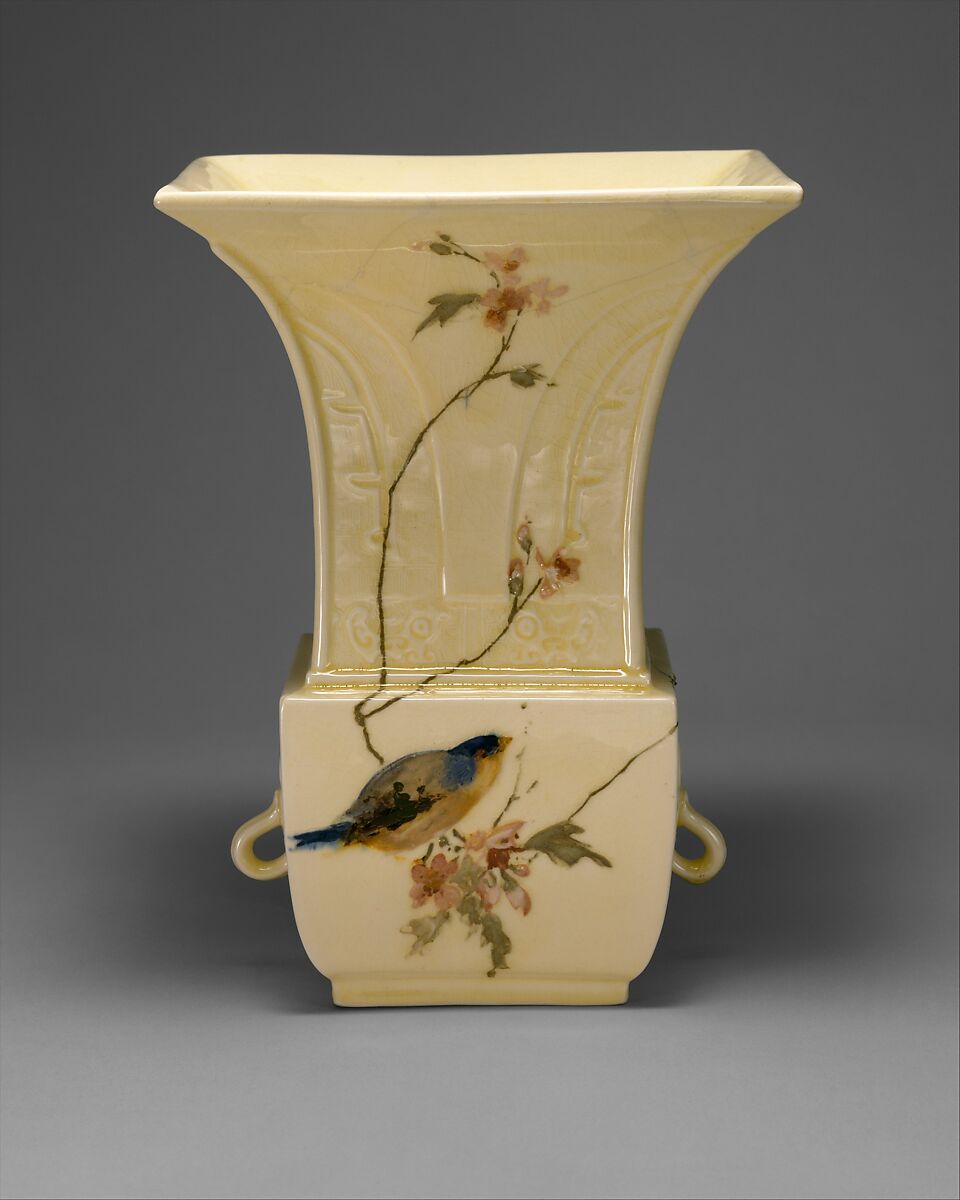 Vase, Haviland &amp; Co. (American and French, 1864–1931), Glazed stoneware, French, Limoges 