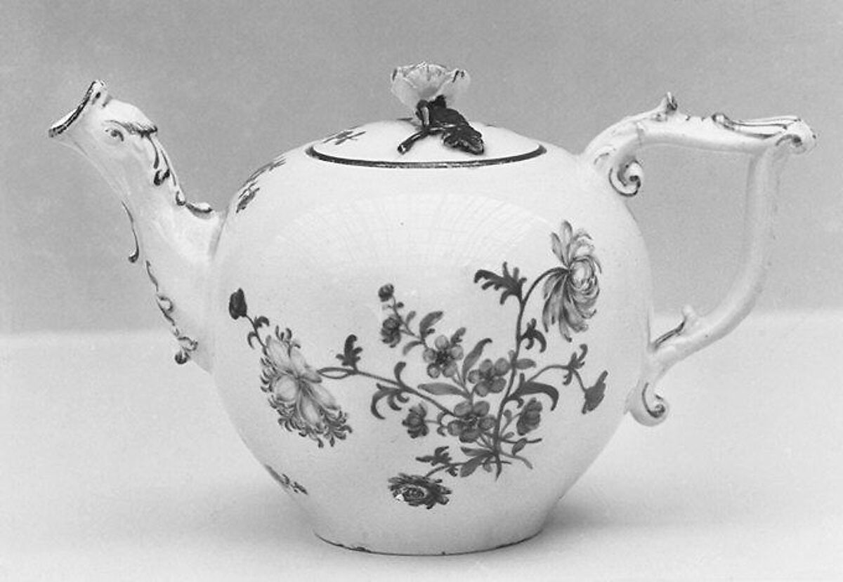 Teapot, Meissen Manufactory (German, 1710–present), Hard-paste porcelain, German, Meissen 