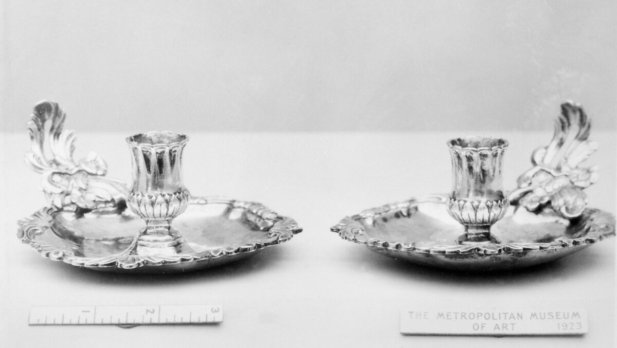 Chamber candlestick (one of a pair), Pehr Zethelius (working 1766–1810), Silver, Swedish, Stockholm