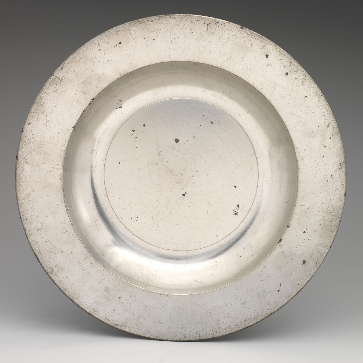 Plate, Samuel Ellis (British, active 1725–48, died 1773), Pewter, British, London 