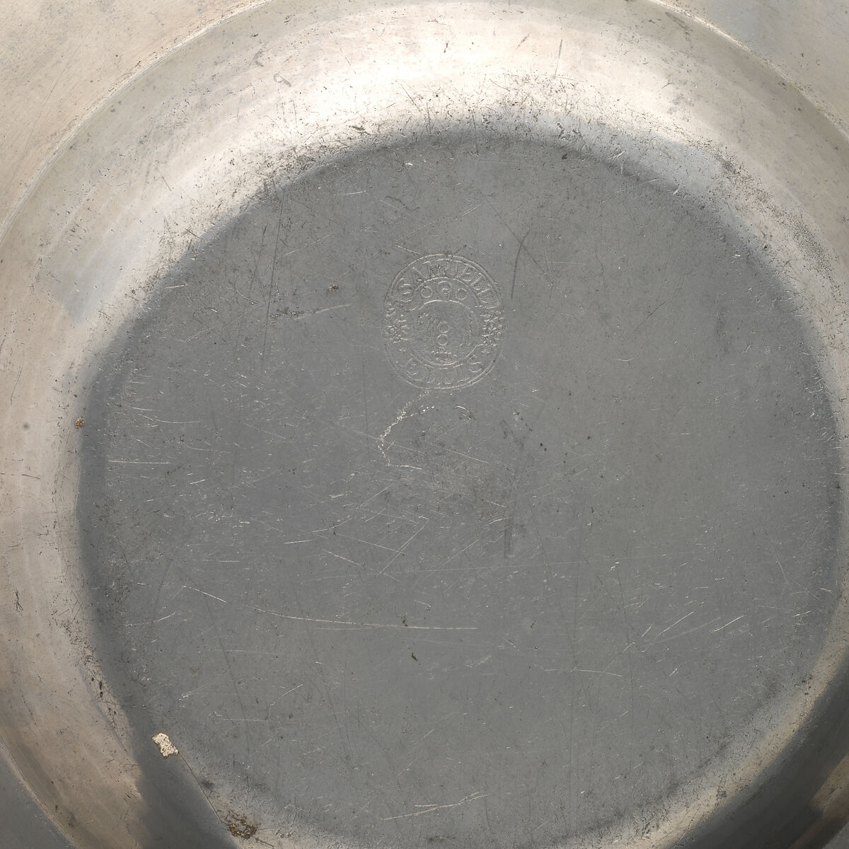 Plate, Samuel Ellis (British, active 1725–48, died 1773), Pewter, British, London